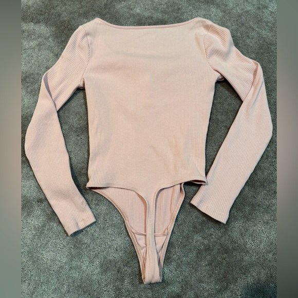 PINK Small Ribbed Bodysuit - Picture 2 of 4